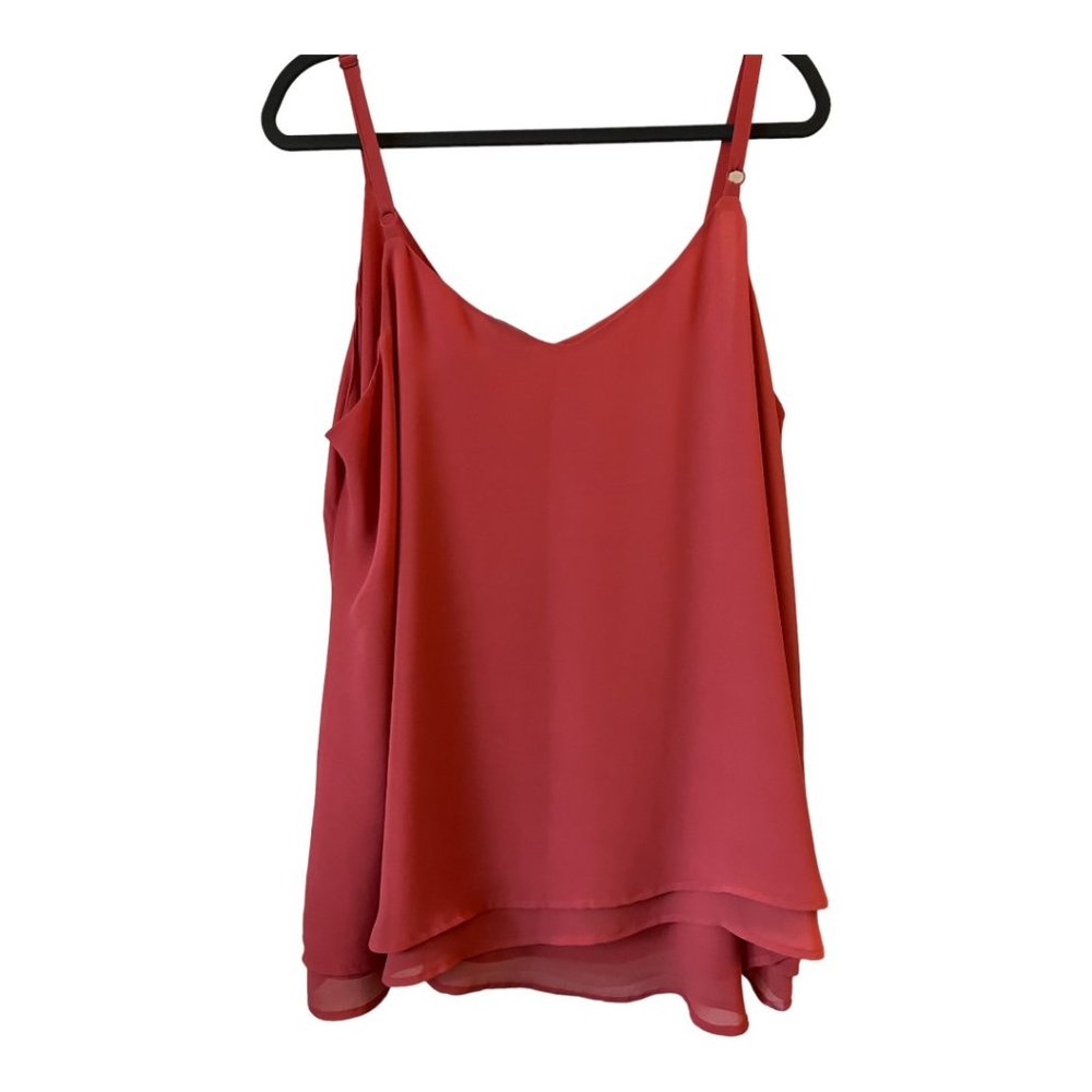 Torrid Burnt Orange Chiffon Swing Cami